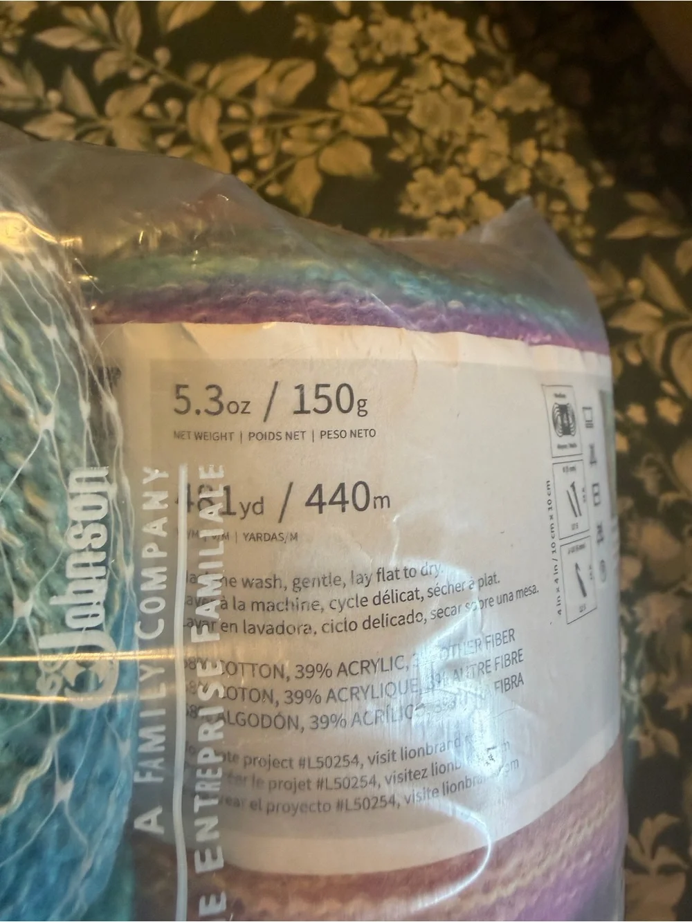 Lion Brand Shawl in a Cake Pastel Gradient Yarn - unicorn. Two cakes & one skein